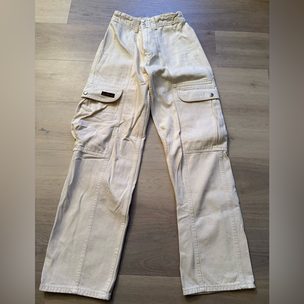 BDG White Cargo Pants